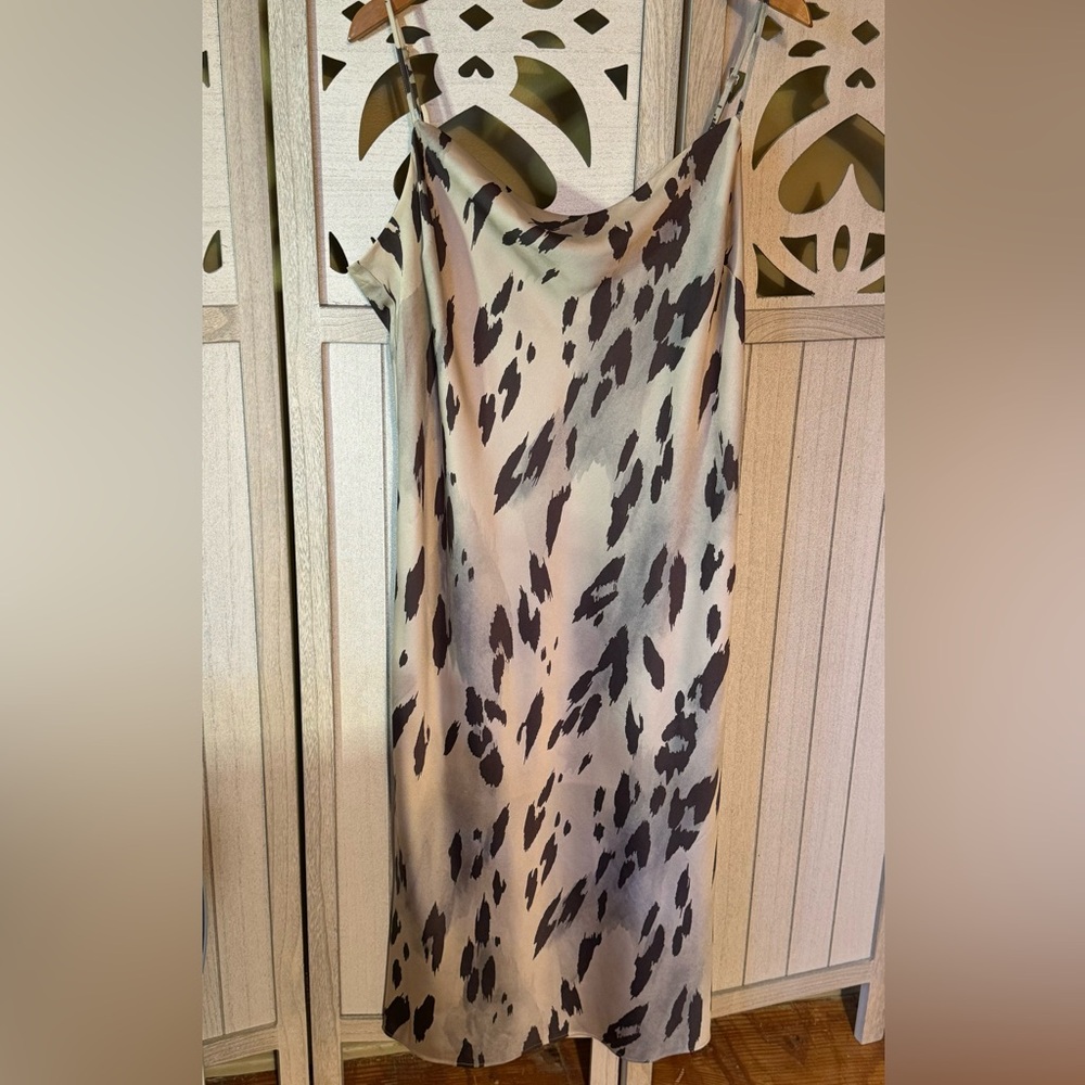 Express Animal Print Slip Dress | Size XL